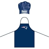New England Patriots NFL Barbeque Apron and Chef's Hat
