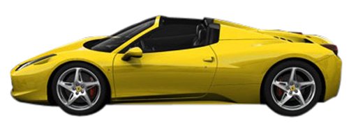 Ferrari 458 Spider 2011 Open (Yellow)-image