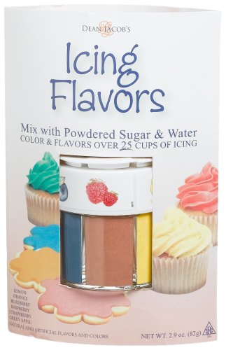 Dean Jacobs Flavored Icing Kit, 2.9-Ounce Boxes (Pack of 4) by Dean Jacobs
