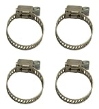 Derale 13008 5/16- to 1/2 Hoses Stainless Steel Hose Clamps
