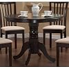 Coaster Brannan Round Single Pedestal Dining Table in Cappucino