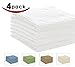 Pacific Linens 4-Pack Luxurious 100% Cotton Hotel and Spa Bath Towels, 27 x 54 Inches, Absorbent 600 GSM, White