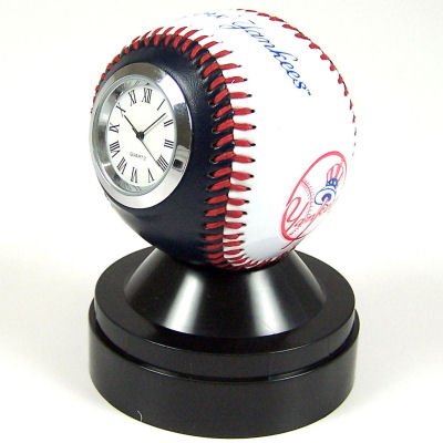 Buy NEW YORK YANKEES OFFICIAL BASEBALL QUARTZ DESK CLOCK by K2