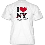 I LOVE FRANKFURT - NOT NY - HERREN T-SHIRT by DoubleM Gr. S bis XXL