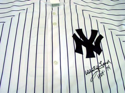 Whitey Ford Autographed Authentic New York Yankees Home Jersey