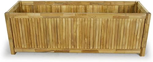 Teak Rectangular Planter 5 Ft