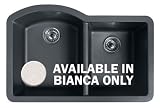 Swanstone QUDB-3322.075 Bianca Undermount Kitchen Sink