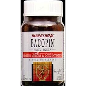Nature's Herbs - Bacopin, 20 mg, 50 capsules