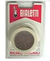 La Cafetiere Bialetti Washer and Fiilter  Set To Suit - Moka Dama 9 Cup, Replacement Part