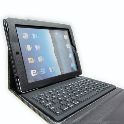 Bluetooth Keyboard Leather Case For Apple iPad 2