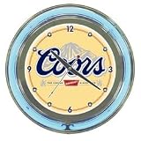Coors 14-inch Neon Wall Clock - Game Room Products > Neon Clocks > Beer Logos