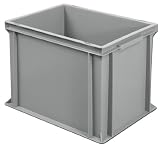 Produkt-Bild: Euro-Stapelbeh&auml;lter, LxBxH 400x300x320 mm, grau, Inhalt 31 Liter