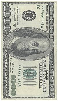 100 Dollar Bill Money Pattern Custom Beach Hotel Travel Washcloth Hand Towel Warmer Soft and Comfortable 80% Polyester 20% Cotton, (16" x 28")