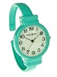 Turquoise Green Round Large Face Over Wrist Bangle Watch