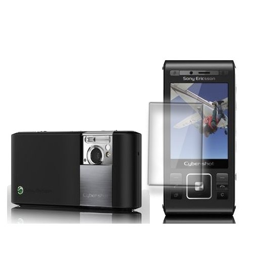 Clear Film LCD Screen Cover Guard Protector Fits Sony Ericsson C905 Cyber-Shot.