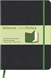 Produkt-Bild: CoolNotes, Black/Leopard Green: Liniert und blanko. Seite f&uuml;r pers&ouml;nliche Daten. Tasche f&uuml;r lose Notizen