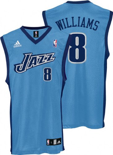 Deron Williams Utah Jazz Light Blue Youth Replica Adidas NBA Jersey