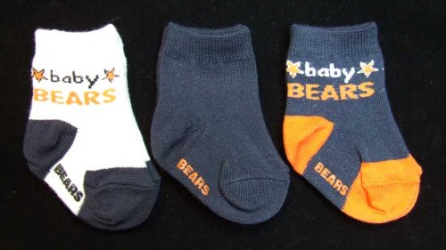 Chicago Bears 3 Pack Booties