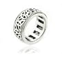 Sterling Silver Celtic Trinity Knot Triquetra Spin Spinning Motion Ring(Sizes 4,5,6,7,8,9,10,11,12,13,14,15)