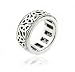 Sterling Silver Celtic Trinity Knot Triquetra Spin Spinning Motion Ring (Size 4,5,6,7,8,9,11,12,14,15)