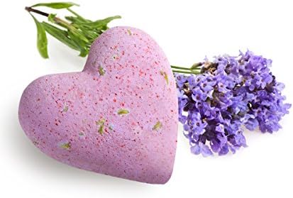 Luxury Heart Bath Blaster Lavender with Lavender Seeds