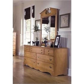 Carolina Furniture Works 155700 Common Sense Salem Maple Triple Dresser