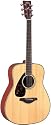 Yamaha FG720SL Left-Handed Folk Acoustic Guitar, Natural
