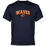 NCAA Pepperdine Waves Navy Blue Mascot Arch T-shirt