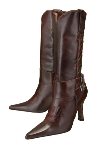 Charlie 1 Horse I4871 Stiletto Western Boots Womens - Mahogany