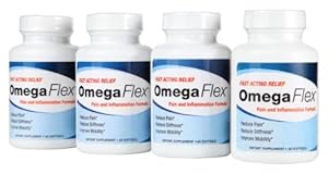 Omega Flex - 4 Month Supply of Breakthrough Joint Health Supplements By Marine Essentials - Contains Omega-3, Calamarine, 5-Loxin, and Fruitex-b - Can Increase Blood Flow and Lessen Joint Stiffness - Countless Benefits - 60 Day Money Back Guarantee