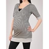 A Pea in the Pod Collection: Elbow Sleeve Hooded Maternity Tunic