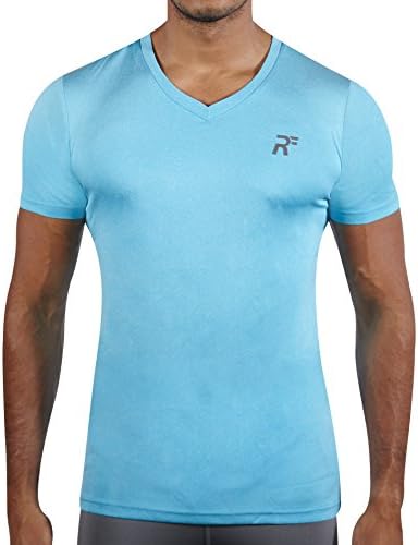 RunFlyte Men's DryFlyte Basix Moisture Wicking V-Neck T-Shirt f1209 (Size XL)