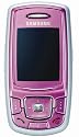 Samsung E370 Pink Prepay Mobile Phone On Orange