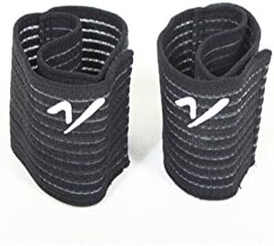 Generic Jacquard Bandage Basketball Wristband Black 12.6"*3.0"