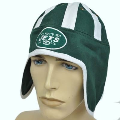 NFL New York NY Jets Old School Dark Green White Football Helmet Head Hat Cap