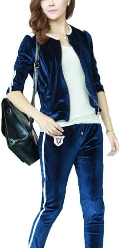 GZHB Women's Leisure Fashion Velvet Sport Track Suit