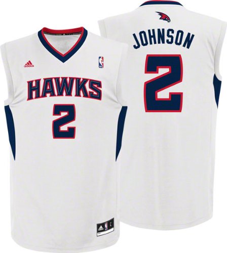 Joe Johnson White Adidas NBA 2010 Revolution 30 Replica Atlanta Hawks Youth Jersey