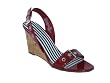 oh DEER! Pout Patent Wedge Shoes in Red