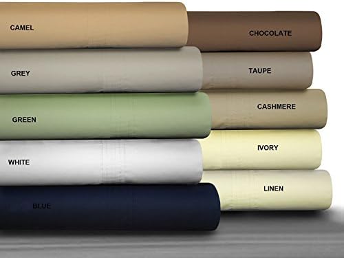 King Size Navy Blue Color Bed-Sheet Set With PillowCases 500TC 100% Combed Cotton Sateen 4 Piece