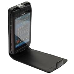 Dolce Vita - Nokia N8 Ledertasche - FLIPSTYLE - Schwarz