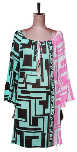 エミリオプッチ(EMILIO PUCCI)コットンレースアップチュニックドレス