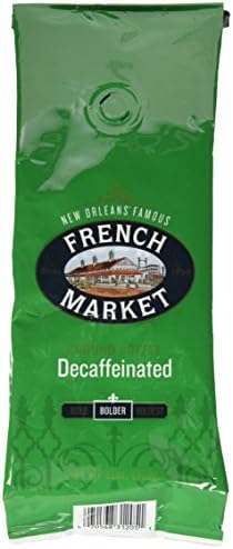French Market Coffee Decaffeinated Dark Roast Ground Coffee, 12oz Bag (Pack of 1)