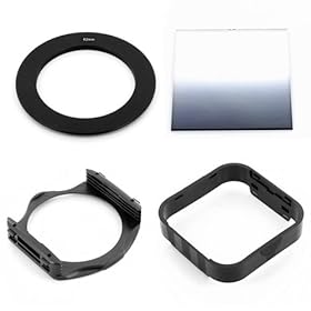 62mm Ring Adapter+Gradual ND2 Square Filter+ Holder+ Hood for Cokin P Series NEW
