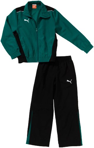 PUMA Jungen Trainingsanzug Foundation Woven Suit, team green-black, 152, 653093 05 Preisvergleich