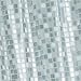 Croydex AE543440YW Silver Mosaic Shower Curtain, Silver
