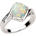 Amazing Show of Fire! Genuine Australian Fire Opal & Diamond Ring (7.5)