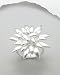 Urban Woman Stunning Sterling Silver Flower Ring For Women