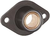 Spyraflo BFM-8M-B Self-Aligning, SAE-840 Oil Impregnated Bronze Bearing With 2-Bolt Hole, 8 mm Inner-Diameter Steel Flange