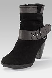 Limited Collection Suede Buckle Ankle Boots