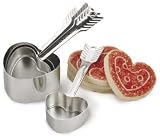 RSVP International HART-4 Heart-Shaped Measuring Cups 4-pc.